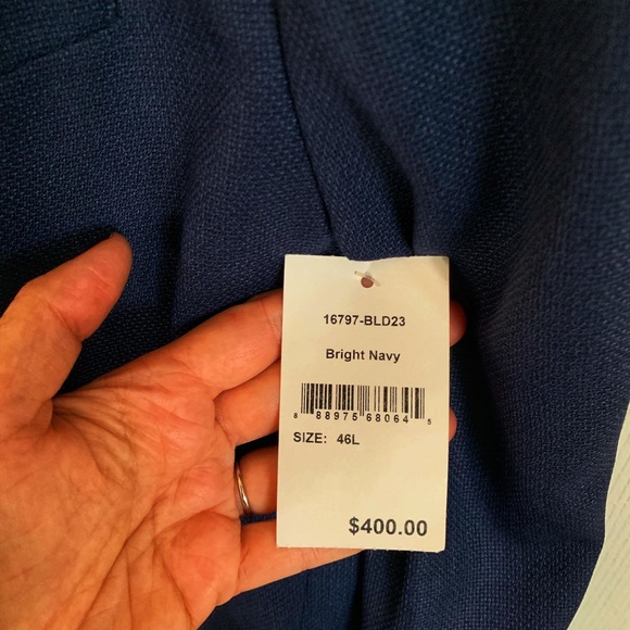 Bonobos Slim Wool Unconstructed Blazer NWT Flaw - Picture 3 of 5